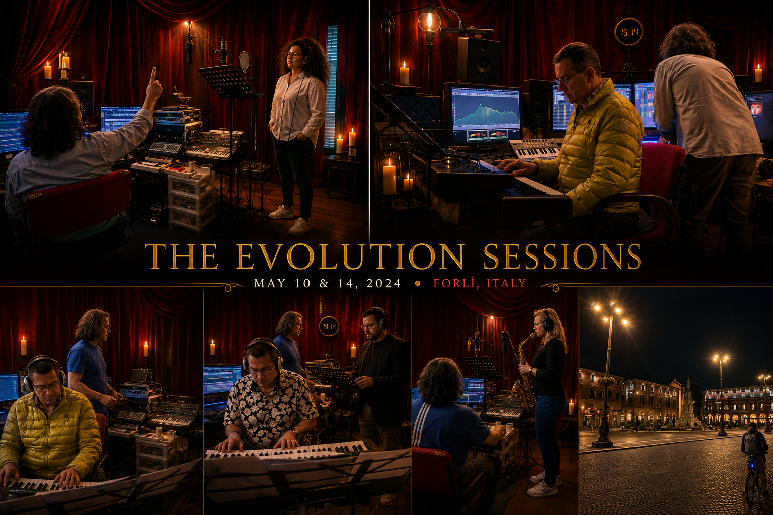 The Evolution Sessions — Mewzing Project recording sessions in Forlì, Italy