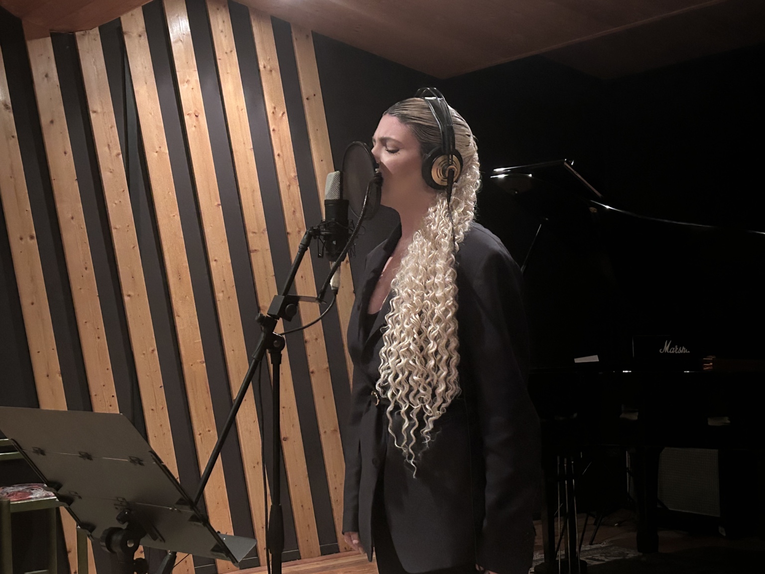 Longing For You vocal recording session